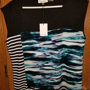 Calvin Klein- sleeveless blouse - Size Large
